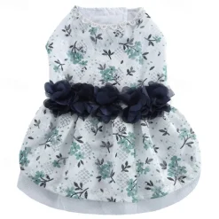 Dog Cat Dress Fashion Cute Soft Washable Comfortable Outdoor Casual Daily Dog Clothing