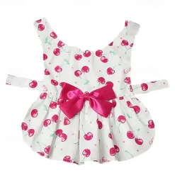 Dog Cat Dress Fashion Cute Waterproof Breathable Soft Washable Comfortable Outdoor Casual Daily Dog Clothing for Bichon Frise Pomeranian Baby Pet Papillon Small