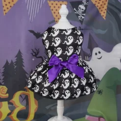 Dog Cat Dress Fashion Party Waterproof Breathable Soft Washable Comfortable Party Halloween Casual Daily Festival Dog Clothing for Bichon Frise Pomeranian Baby Pet Papillon Small