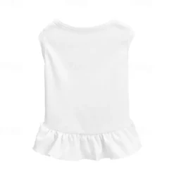 Dog Cat Dress Minimalist Casual Breathable Soft Washable Comfortable Outdoor Casual Daily Dog Clothing for Bichon Frise Pomeranian Baby Pet Papillon Small