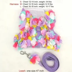 Dog Cat Harness Leash Fashion Party Breathable Washable Comfortable Christmas Christmas Outdoor Casual Daily Dog Clothing for Bichon Frise Pomeranian Baby Pet Papillon Small