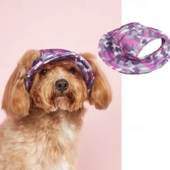 Dog Cat Hats, Caps & Bandanas Fashion Casual Winter Breathable Soft Washable Comfortable Outdoor Casual Daily Dog Clothing for Bichon Frise Pomeranian Baby Pet Papillon Small