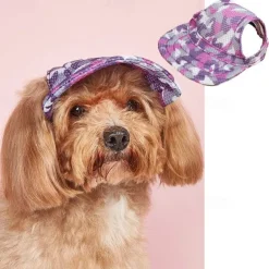 Dog Cat Hats, Caps & Bandanas Fashion Casual Winter Breathable Soft Washable Comfortable Outdoor Casual Daily Dog Clothing for Bichon Frise Pomeranian Baby Pet Papillon Small