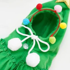 Dog Cat Hoodie Christmas Costume Christmas Outfit Fashion Cute Winter Soft Washable Comfortable Christmas Outdoor Casual Daily Dog Clothing for Bichon Frise Poodle Pomeranian Baby Pet Papillon