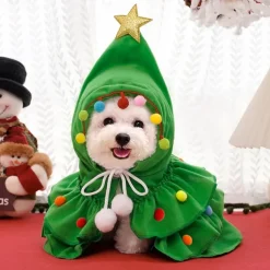 Dog Cat Hoodie Christmas Costume Christmas Outfit Fashion Cute Winter Soft Washable Comfortable Christmas Outdoor Casual Daily Dog Clothing for Bichon Frise Poodle Pomeranian Baby Pet Papillon