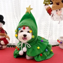 Dog Cat Hoodie Christmas Costume Christmas Outfit Fashion Cute Winter Soft Washable Comfortable Christmas Outdoor Casual Daily Dog Clothing for Bichon Frise Poodle Pomeranian Baby Pet Papillon