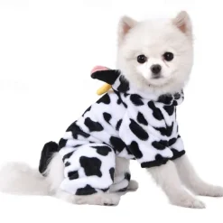 Dog Cat Jumpsuit Adorable Stylish Ordinary Casual Daily Winter Warm Soft Washable Comfortable Outdoor Casual Daily Walking Dog Clothing for Bichon Frise Pomeranian Baby Pet Papillon Small