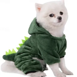 Dog Cat Jumpsuit Adorable Stylish Ordinary Casual Daily Winter Warm Soft Washable Comfortable Outdoor Casual Daily Walking Dog Clothing for Bichon Frise Pomeranian Baby Pet Papillon Small