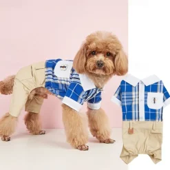 Dog Cat Jumpsuit Cute Casual Winter Breathable Soft Washable Comfortable Outdoor Casual Daily Dog Clothing for Bichon Frise Pomeranian Baby Pet Papillon Small