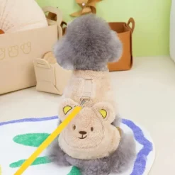 Dog Cat Jumpsuit Cute Casual Winter Warm Breathable Soft Washable Comfortable Outdoor Casual Daily Dog Clothing for Bichon Frise Pomeranian Baby Pet Papillon Small