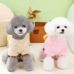Dog Cat Jumpsuit Cute Casual Winter Warm Breathable Soft Washable Comfortable Outdoor Casual Daily Dog Clothing for Bichon Frise Pomeranian Baby Pet Papillon Small