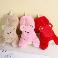 Dog Cat Jumpsuit Cute Casual Winter Warm Breathable Soft Washable Comfortable Outdoor Casual Daily Dog Clothing for Bichon Frise Pomeranian Baby Pet Papillon Small