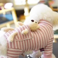 Dog Cat Jumpsuit Fashion Cute Winter Breathable Soft Washable Comfortable Outdoor Casual Daily Dog Clothing for Bichon Frise Pomeranian Baby Pet Papillon Small