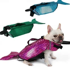 Dog Cat Life Vest Dog Life Jacket Fashion Cute Adjustable Breathable Soft Washable Comfortable Outdoor Party Dailywear Casual Daily Festival Dog Clothing for Bichon Frise Poodle Pomeranian Baby Pet