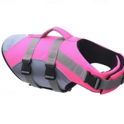 Dog Cat Life Vest Dog Life Jacket Fashion Cute Reflective Adjustable Soft Washable Comfortable Outdoor Sports Casual Daily Dog Clothing for Golden Retriever Corgi Beagle Shiba Inu Bichon Frise