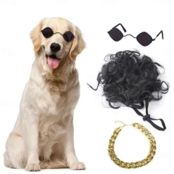 Dog Cat Necklace Hair Accessories Sunglasses Cosplay Funny Winter Soft Washable Comfortable Halloween Outdoor Halloween Casual Daily Dog Clothing for Bichon Frise Pomeranian Baby Pet Papillon Small