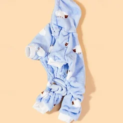 Dog Cat Pajamas Adorable Casual Winter Warm Breathable Soft Washable Comfortable Outdoor Casual Daily Dog Clothing for Bichon Frise Pomeranian Baby Pet Papillon Small