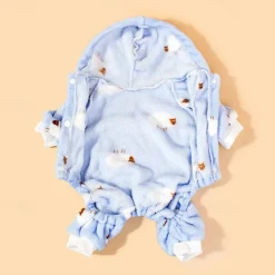 Dog Cat Pajamas Adorable Casual Winter Warm Breathable Soft Washable Comfortable Outdoor Casual Daily Dog Clothing for Bichon Frise Pomeranian Baby Pet Papillon Small