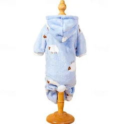 Dog Cat Pajamas Adorable Casual Winter Warm Breathable Soft Washable Comfortable Outdoor Casual Daily Dog Clothing for Bichon Frise Pomeranian Baby Pet Papillon Small