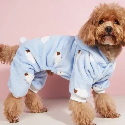 Dog Cat Pajamas Adorable Casual Winter Warm Breathable Soft Washable Comfortable Outdoor Casual Daily Dog Clothing for Bichon Frise Pomeranian Baby Pet Papillon Small