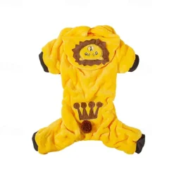 Dog Cat Pajamas Adorable Casual Winter Waterproof Breathable Soft Washable Comfortable Casual Daily Dog Clothing for Bichon Frise Pomeranian Baby Pet Papillon Small