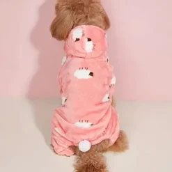 Dog Cat Pajamas Adorable Casual Winter Breathable Soft Washable Comfortable Outdoor Casual Daily Dog Clothing for Bichon Frise Pomeranian Baby Pet Papillon Small
