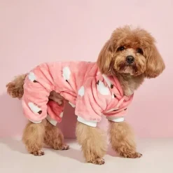 Dog Cat Pajamas Adorable Casual Winter Breathable Soft Washable Comfortable Outdoor Casual Daily Dog Clothing for Bichon Frise Pomeranian Baby Pet Papillon Small