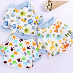 Dog Cat Pajamas Casual Sweet Winter Waterproof Breathable Soft Washable Comfortable Casual Daily Dog Clothing for Bichon Frise Pomeranian Baby Pet Papillon Small