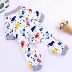 Dog Cat Pajamas Casual Sweet Winter Waterproof Breathable Soft Washable Comfortable Casual Daily Dog Clothing for Bichon Frise Pomeranian Baby Pet Papillon Small