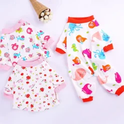 Dog Cat Pajamas Casual Sweet Winter Waterproof Breathable Soft Washable Comfortable Casual Daily Dog Clothing for Bichon Frise Pomeranian Baby Pet Papillon Small