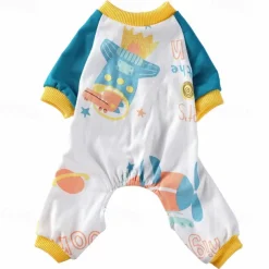 Dog Cat Pajamas Cute Casual Winter Waterproof Breathable Soft Washable Comfortable Casual Daily Dog Clothing for Bichon Frise Pomeranian Baby Pet Papillon Small