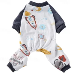 Dog Cat Pajamas Cute Casual Winter Waterproof Breathable Soft Washable Comfortable Casual Daily Dog Clothing for Bichon Frise Pomeranian Baby Pet Papillon Small