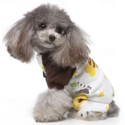 Dog Cat Pajamas Cute Casual Winter Waterproof Breathable Soft Washable Comfortable Casual Daily Dog Clothing for Bichon Frise Pomeranian Baby Pet Papillon Small