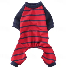 Dog Cat Pajamas Cute Casual Winter Waterproof Breathable Soft Washable Comfortable Casual Daily Dog Clothing for Bichon Frise Pomeranian Baby Pet Papillon Small