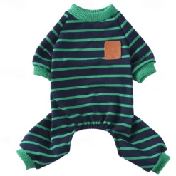 Dog Cat Pajamas Cute Casual Winter Waterproof Breathable Soft Washable Comfortable Casual Daily Dog Clothing for Bichon Frise Pomeranian Baby Pet Papillon Small