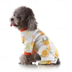 Dog Cat Pajamas Cute Casual Winter Waterproof Breathable Soft Washable Comfortable Casual Daily Dog Clothing for Bichon Frise Pomeranian Baby Pet Papillon Small