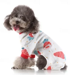 Dog Cat Pajamas Cute Casual Winter Waterproof Breathable Soft Washable Comfortable Casual Daily Dog Clothing for Bichon Frise Pomeranian Baby Pet Papillon Small