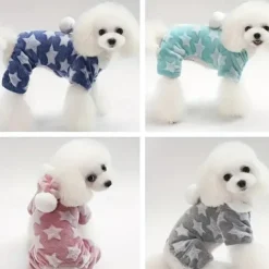 Dog Cat Pajamas Cute Casual Winter Breathable Soft Washable Comfortable Outdoor Casual Daily Dog Clothing for Bichon Frise Pomeranian Baby Pet Papillon Small