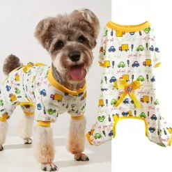 Dog Cat Pajamas Cute Casual Winter Breathable Soft Washable Comfortable Outdoor Casual Daily Dog Clothing for Bichon Frise Pomeranian Baby Pet Papillon Small