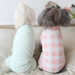 Dog Cat Pajamas Fashion Cute Winter Soft Washable Comfortable Indoor Casual Daily Dog Clothing for Bichon Frise Poodle Pomeranian Baby Pet Papillon