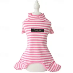 Dog Cat Pajamas Fashion Cute Winter Soft Washable Comfortable Outdoor Casual Daily Dog Clothing for Bichon Frise Poodle Pomeranian Baby Pet Papillon