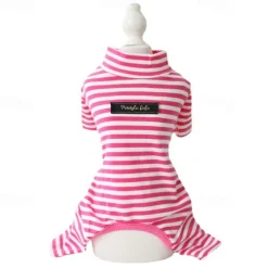 Dog Cat Pajamas Fashion Cute Winter Soft Washable Comfortable Outdoor Casual Daily Dog Clothing for Bichon Frise Poodle Pomeranian Baby Pet Papillon