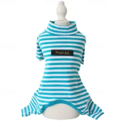 Dog Cat Pajamas Fashion Cute Winter Soft Washable Comfortable Outdoor Casual Daily Dog Clothing for Bichon Frise Poodle Pomeranian Baby Pet Papillon