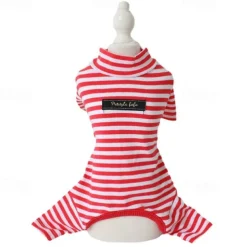 Dog Cat Pajamas Fashion Cute Winter Soft Washable Comfortable Outdoor Casual Daily Dog Clothing for Bichon Frise Poodle Pomeranian Baby Pet Papillon