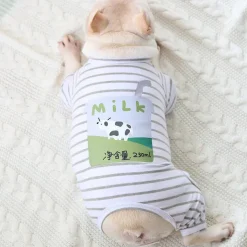 Dog Cat Pajamas Fashion Cute Winter Soft Washable Comfortable Indoor Casual Daily Dog Clothing for Bichon Frise Poodle Pomeranian Baby Pet Papillon