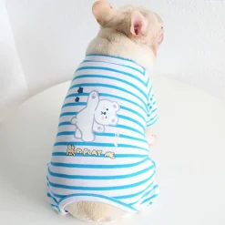 Dog Cat Pajamas Fashion Cute Winter Soft Washable Comfortable Indoor Casual Daily Dog Clothing for Bichon Frise Poodle Pomeranian Baby Pet Papillon