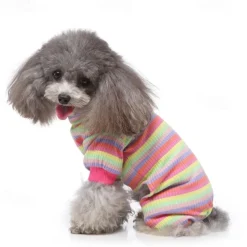 Dog Cat Pajamas Fashion Casual Winter Waterproof Breathable Soft Washable Comfortable Casual Daily Dog Clothing for Bichon Frise Pomeranian Baby Pet Papillon Small