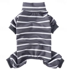 Dog Cat Pajamas Fashion Casual Winter Waterproof Breathable Soft Washable Comfortable Casual Daily Dog Clothing for Bichon Frise Pomeranian Baby Pet Papillon Small