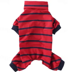 Dog Cat Pajamas Fashion Casual Winter Waterproof Breathable Soft Washable Comfortable Casual Daily Dog Clothing for Bichon Frise Pomeranian Baby Pet Papillon Small