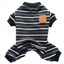 Dog Cat Pajamas Fashion Casual Winter Waterproof Breathable Soft Washable Comfortable Casual Daily Dog Clothing for Bichon Frise Pomeranian Baby Pet Papillon Small